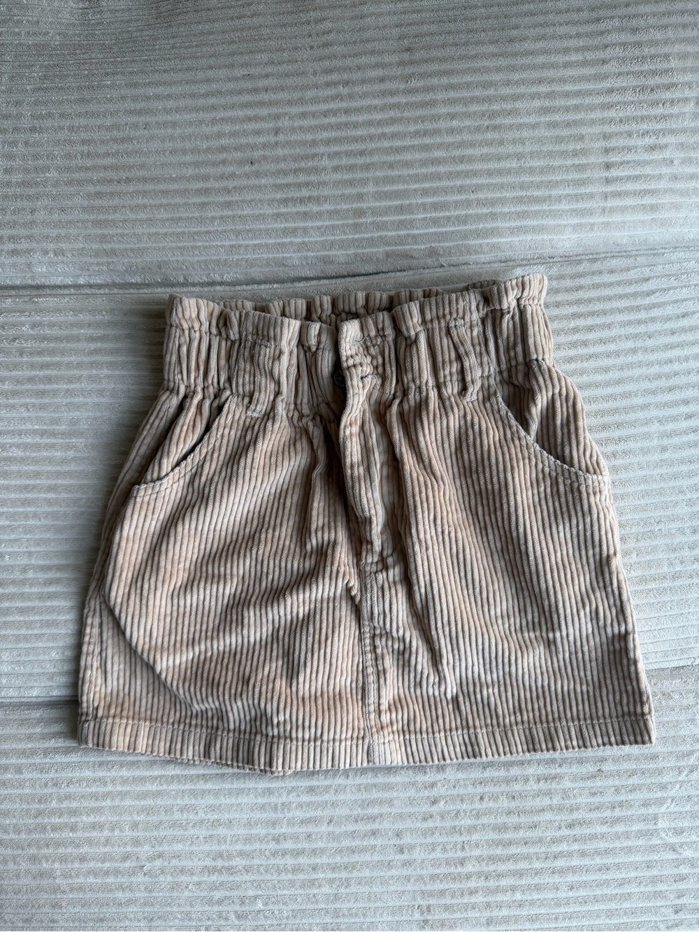 Forever 21 Light Beige Corduroy Mini Skirt